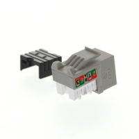 MÓDULO KEYSTONE JACK RJ45 CAT6 GRIS