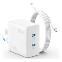 CARGADOR 45W/5A DUAL USB-C + CABLE GAR170W BLANCO