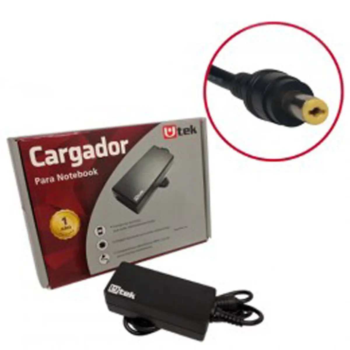 Cargador Notebook, Alternativo 19,0V - 3,42A UT- AC65 ACER AMARILLO