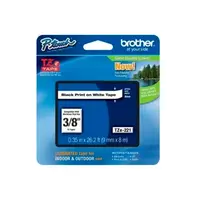 CINTA TZE-221  9MM X 8M BLACK ON WHITE BROTHER