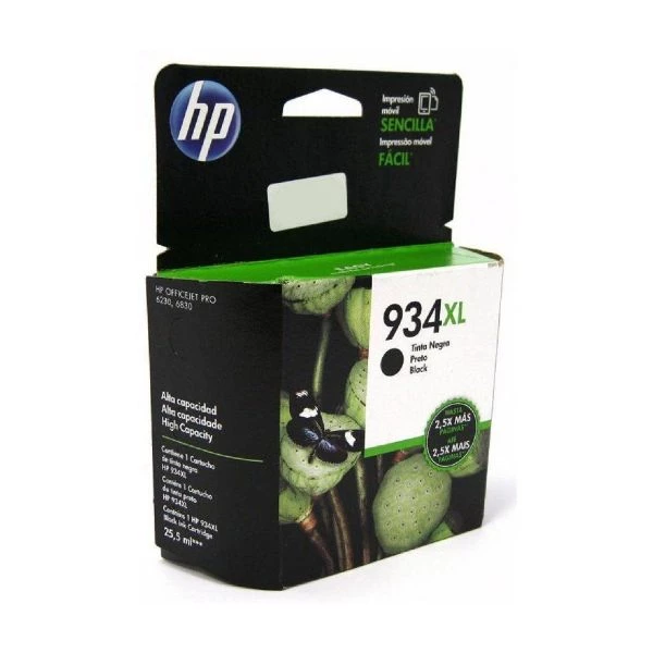 HP 934XL - Alto rendimiento - negro - original - cartucho de tinta - para Officejet 6812, 6815, 6820; Officejet Pro 6230, 6230 ePrinter, 6830, 6835