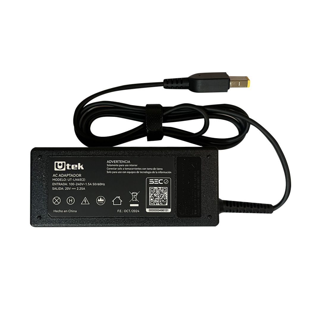 Cargador Notebook, Alternativo 20,0V - 2,0A UT-LN40 