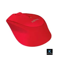 Logitech M280 - Ratón - diestro - óptico - 3 botones - inalámbrico - 2.4 GHz - receptor inalámbrico USB - rojo