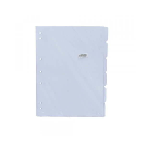 SEPARADOR OFICIO 6 POSIC. CARTULINA BLANCA