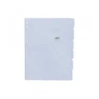 SEPARADOR OFICIO 6 POSIC. CARTULINA BLANCA