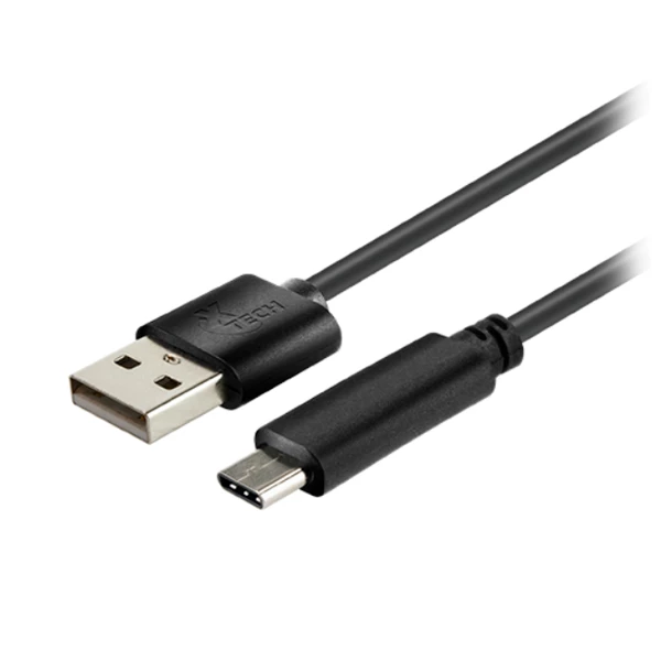 CABLE CARGADOR Y DATOS USB A TIPO C XTC-510 1.8MT NEGRO