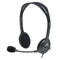 AUDIFONO ALAMBRICO PLUG 3.5 OVER-EAR C/MICROFONO H111 NEGRO