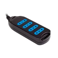 ALARGADOR ELECTRICO MULTIPLE 4 ENCH 19PLC0430N NEGRO 3MT PHILCO