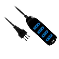 ALARGADOR ELECTRICO MULTIPLE 4 ENCH 1,5 MT NEGRO 