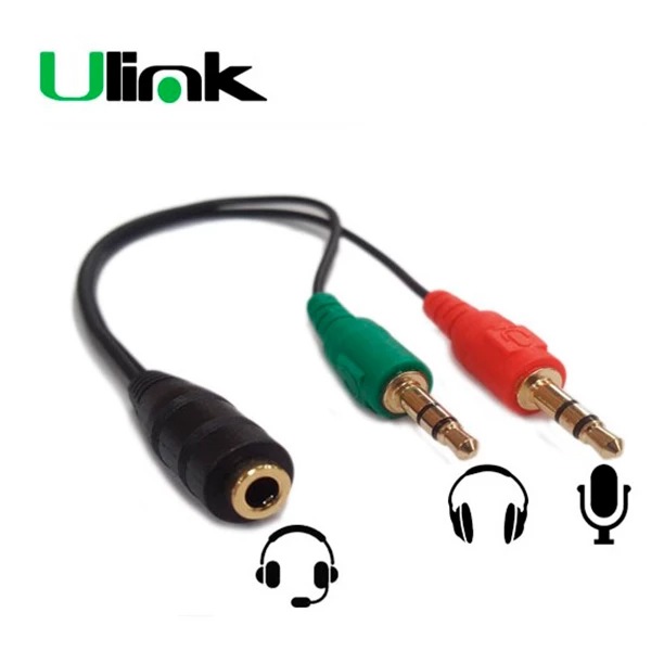 CABLE AUDIO JACK H  A  2 JACK M 15CM  COD: 150169 ULINK