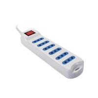 ALARGADOR ELECTRICO MULTIPLE 6 ENCH 19PLC3063B/BLANCO C/INTER. 3MT