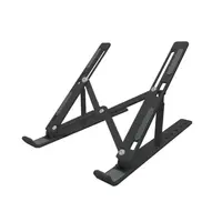BASE NOTEBOOK 14" AJUSTABLE ALUMINIO /NEGRO/04022