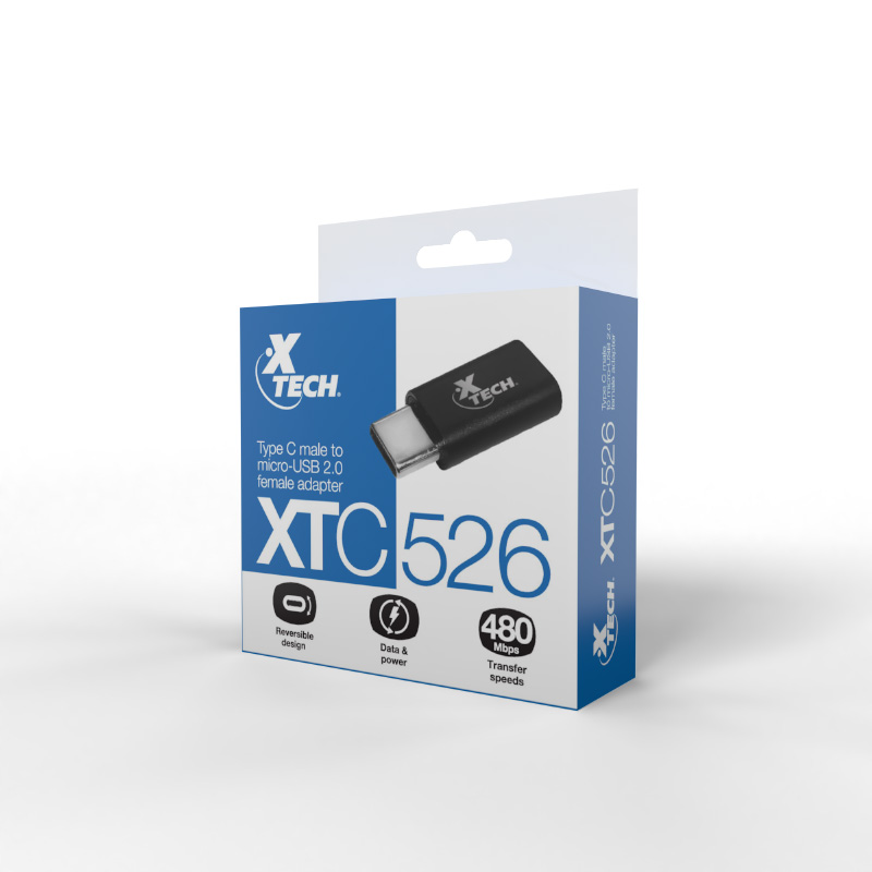 ADAPTADOR MICRO USB H A USB C M XTC-526 XTECH