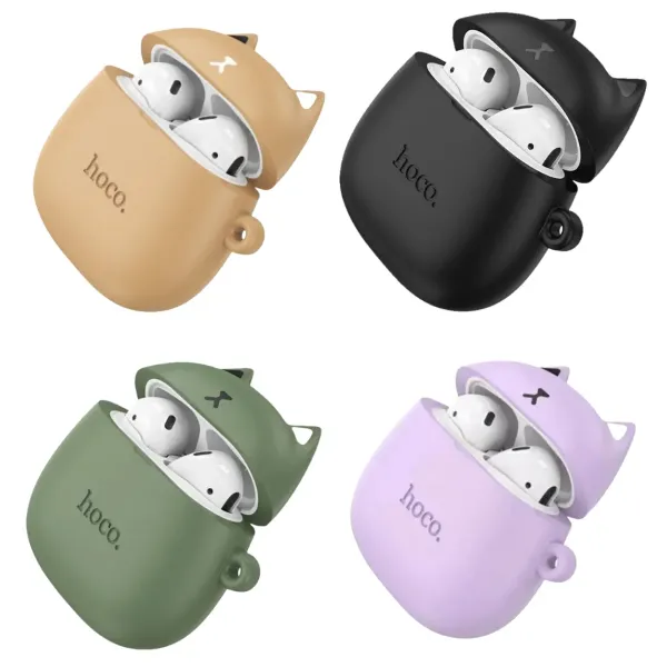 AUDIFONO BLUETOOTH IN-EAR C/MICROFONO AIRPODS EW45 GATO COLORES