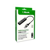 HUB USB C/ USB 3.0 4 PUERTOS USB 3.0 UL-HUBCA4 ULINK