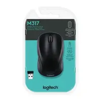 Logitech M317 - Ratón - óptico - inalámbrico - 2.4 GHz - receptor inalámbrico USB - negro