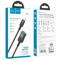 CABLE CARGADOR Y DATOS EXTENSION TIPO C M/H 1.2MT 3A U107