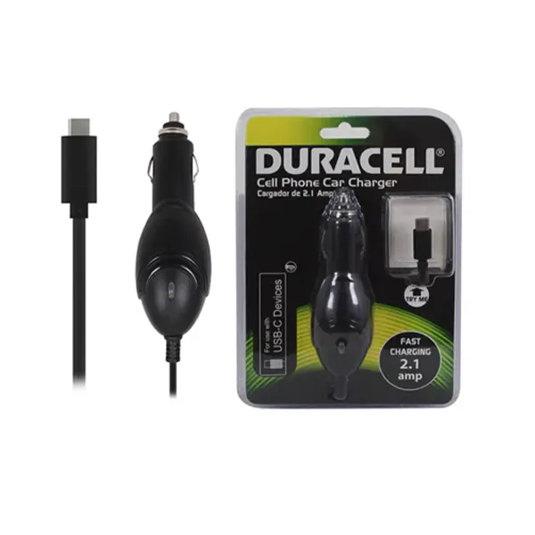 CABLE CARGADOR P/AUTO USB C 2.1A 1MT DU6193 