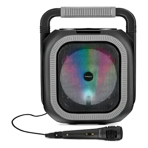 PARLANTE KARAOKE 6,5"/C/MIC./RGB 32PLC765GR/765GR PHILCO