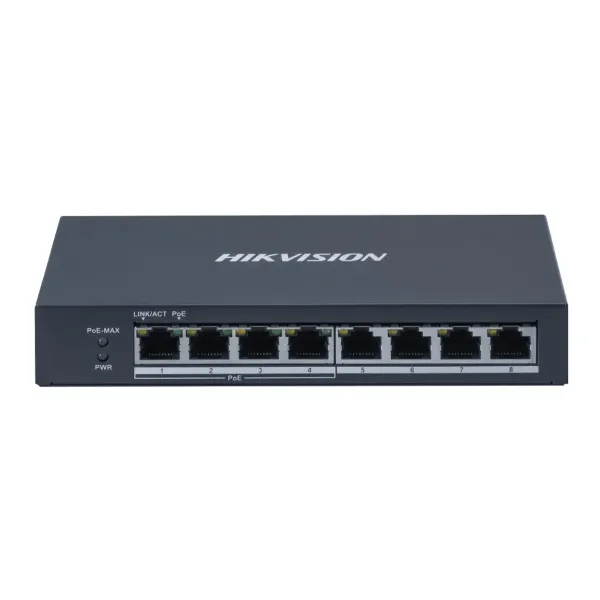 SWITCH 10/100/1000 8P/ 4P POE + 4P GIGA DS-3E0508P-O(O-STD)METAL 