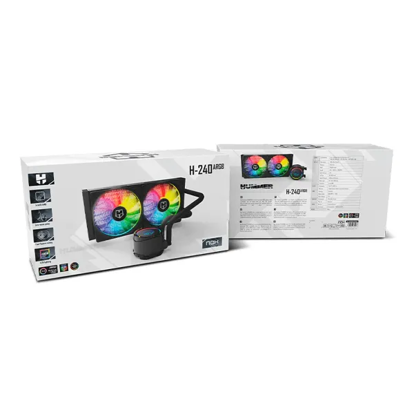 VENTILADOR CPU WATER COOLER ARGB H-240 ARGB NOX 4