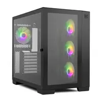GABINETE GAMER HUMMER ASTRA BLACK VIDRIO TEMPLADO/4 FAN ARGB/S FUENTE