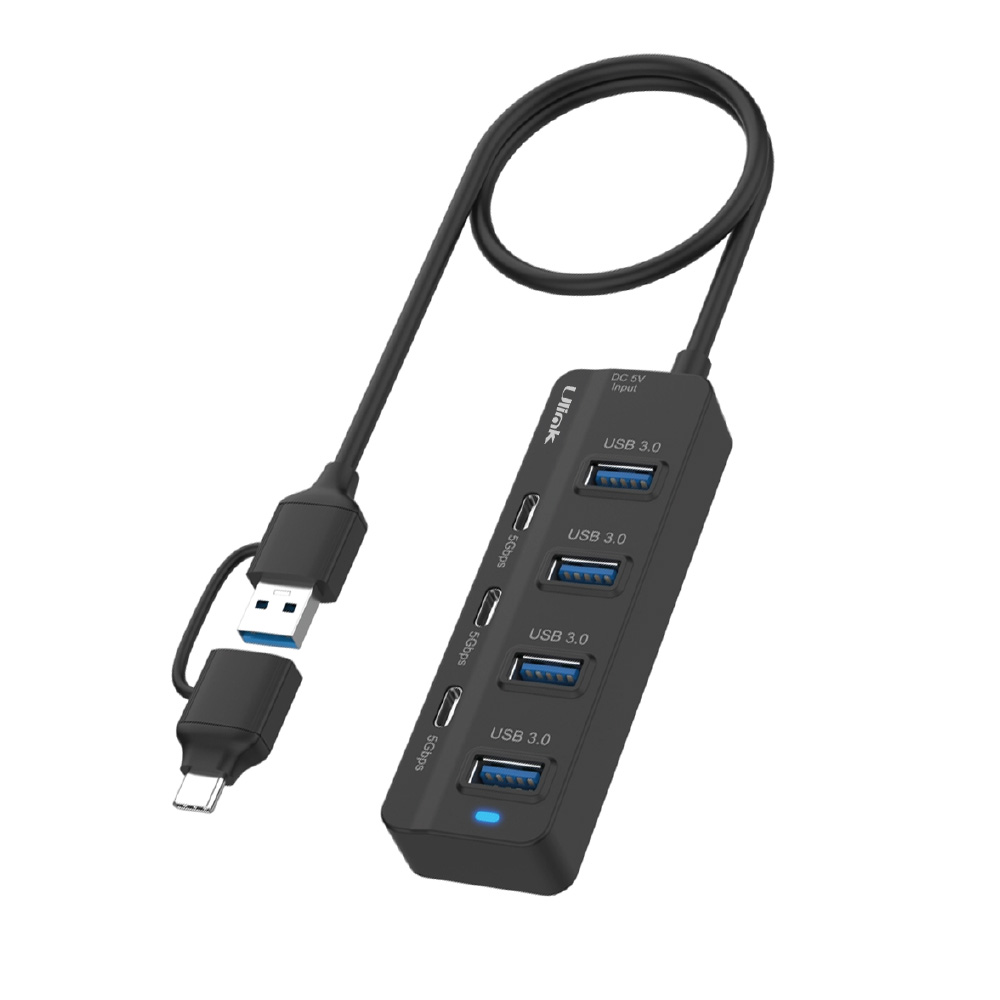 HUB USB C/ USB 3.0 4P USB3.0/ 3P USB-C UL-HUBAC730 ULINK