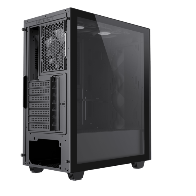 GABINETE GAMER DIAMOND CP BK 1 FAN REAR/ 2 FAN UP/ S/FUENTE 3