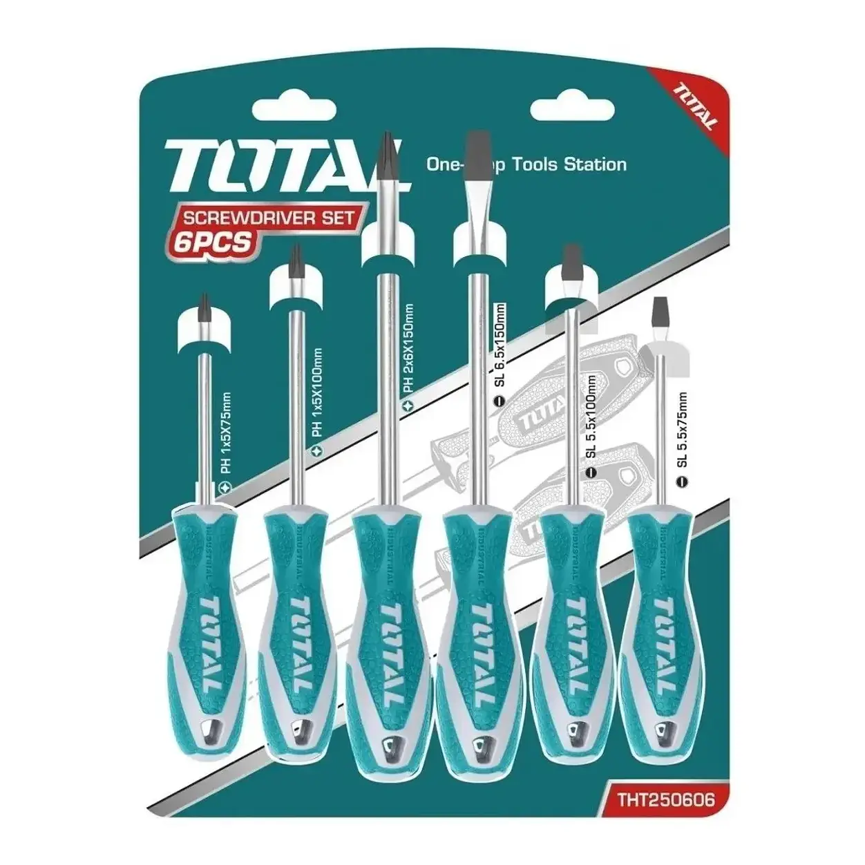 Set Juego Destornilladores 6 Piezas Total Tools