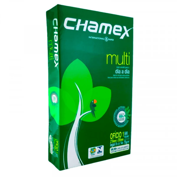 PAPEL FOTOCOPIA OFICIO RESMA 500 HOJAS CHAMEX