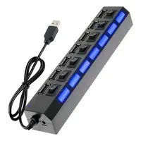 HUB USB  2.0 7 PUERTOS CON INTERRUPTOR 550 MBPS