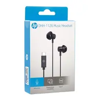 AUDIFONO ALAMBRICO USB-C IN-EAR C/MICROFONO NEGRO DHH-1126