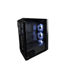 GABINETE GAMER F05T-BK 4 FAN ARGB/ 1 FAN REAR/ 3 FRONT/ ATX/ M-ATX/ ITX/ USB 3.0/USB 2.0/AUDIO SIN FUENTE