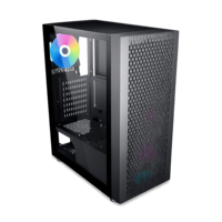 GABINETE GAMER F22-BK 4 FAN ARGB/ 1 FAN REAR/ 3 FRONT/ ATX/ M-ATX/ I-ATX/ USB 3.0/USB 2.0/AUDIO SIN FUENTE 
