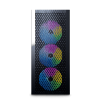 GABINETE GAMER F22-BK 4 FAN ARGB/ 1 FAN REAR/ 3 FRONT/ ATX/ M-ATX/ I-ATX/ USB 3.0/USB 2.0/AUDIO SIN FUENTE 
