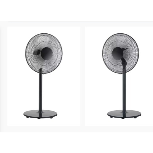 VENTILADOR PEDESTAL 16" 50W ALTURA AJUSTABLE NEGRO MF-P16MBK-2IN1 MIDEA
