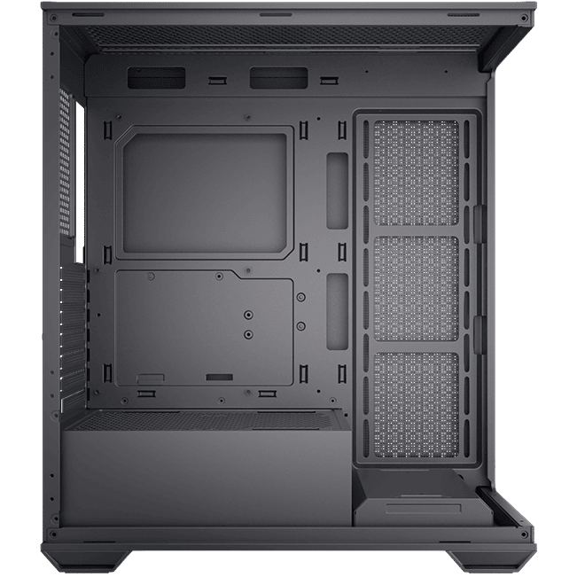 GABINETE GAMER GILGAMESH(K6-BK) ATX BLACK ARGB (6 FAN)  3 FAN MB/ 2 FAN ABAJO, 1 FAN TRASERO S/ FUENTE 7