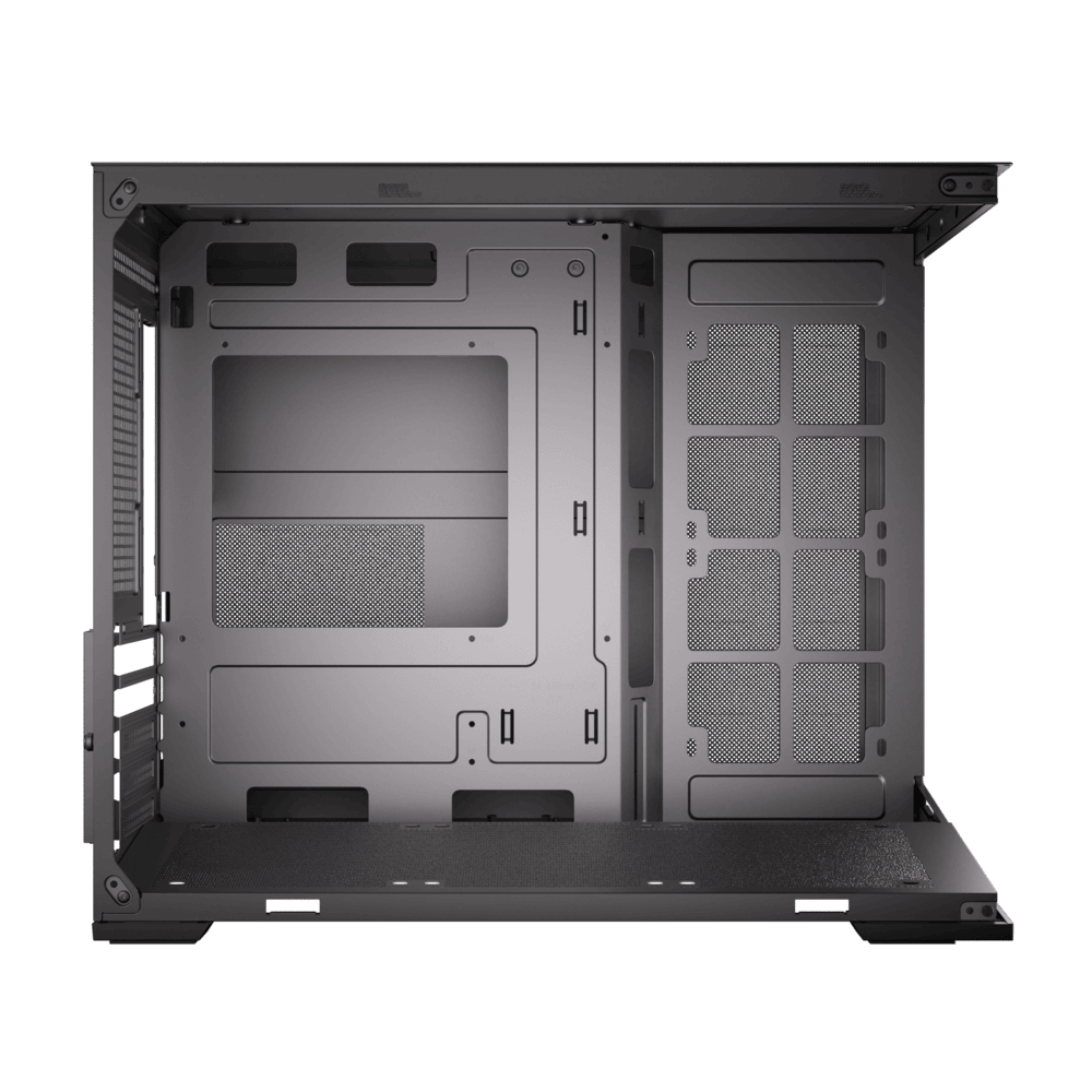 GABINETE GAMER ZERO MATX BLACK ARGB (6 FAN)  2 FAN MB/ 3 FAN ABAJO, 1 FAN TRASERO S/ FUENTE/ USB 3.0 5