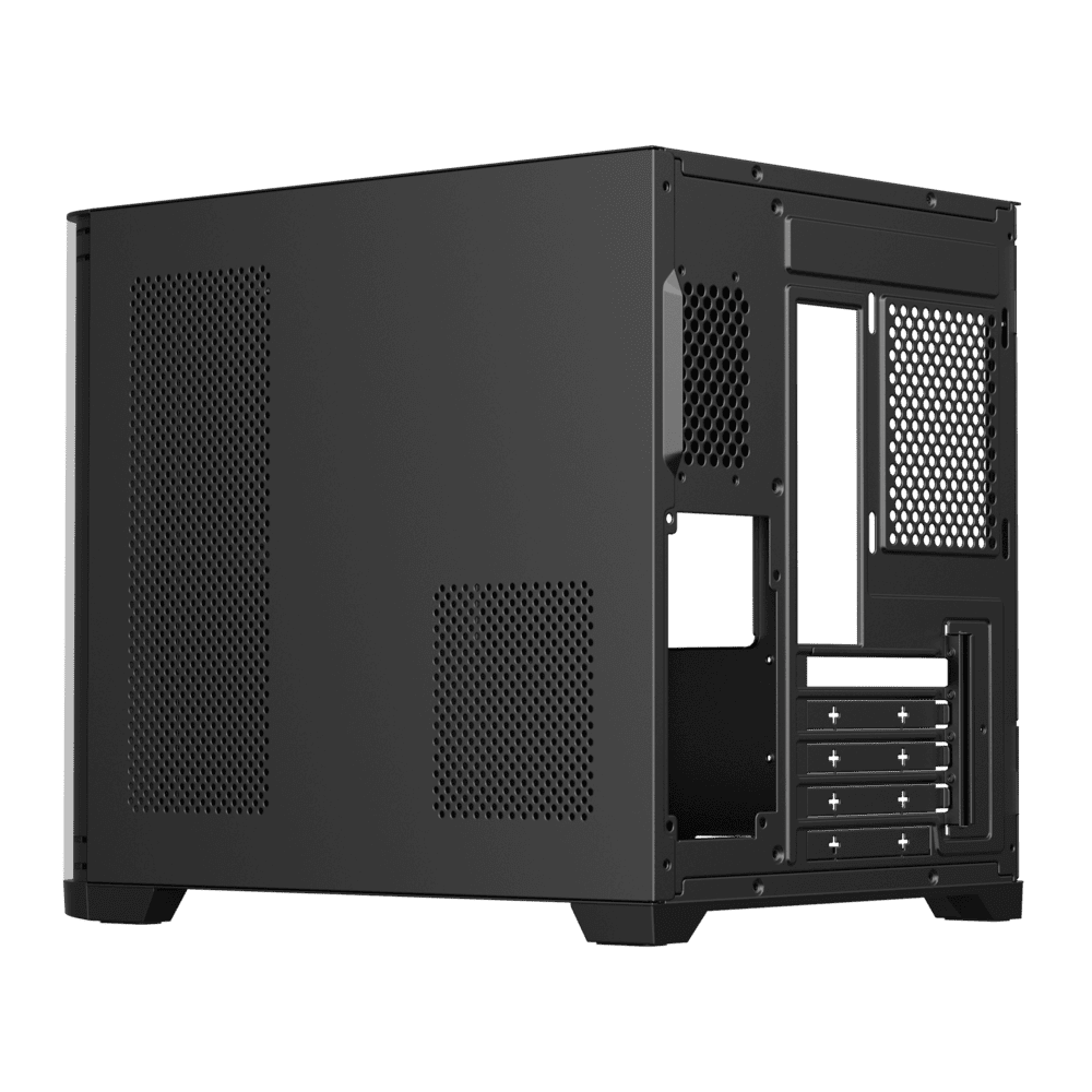 GABINETE GAMER VIPER MATX BLACK ARGB (5 FAN)  2 FAN MB/ 2 FAN ABAJO, 1 FAN TRASERO S/ FUENTE/ USB 3.0/ USB C 8