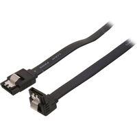 CABLE DATOS SATA3 90°/50CM 6GBS NEGRO