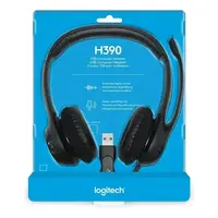 AUDIFONO ALAMBRICO CON MIC. USB H390-C NEGRO