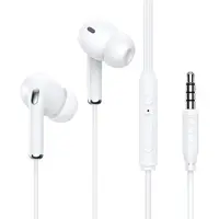 AUDIFONO ALAMBRICO IN-EAR C/MIC PLUG3.5MM AUT123B BLANCO 1HORA