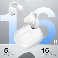 AUDIFONO BLUETOOTH CLIP-EAR AUT210B BLANCO 1HORA