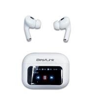AUDIFONO BLUETOOTH TWS SMART DISPLAY ANC/ENC C/PANTALLA BLANCO
