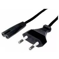 CABLE PODER TIPO 8 MINI P/MAQ. DE AFEITAR 1.5MT 