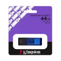 PENDRIVE 64GB USB3.2 DATA TRAVELER EXODIA S AZUL