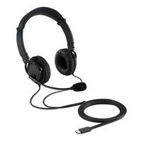 AUDIFONO ALAMBRICO OVER EAR CLASSIC EQ USB-C C/MICROFONO Y CONTROL DE VOLUMEN ANC