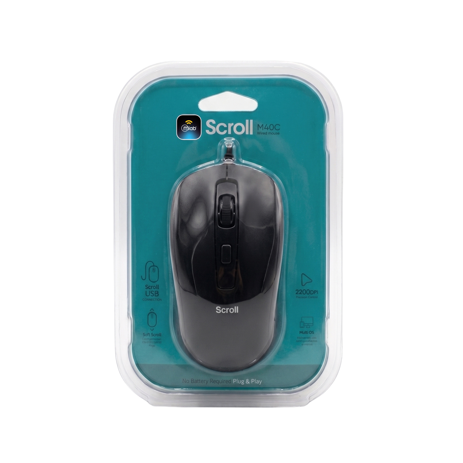 MOUSE ALAMBRICO USB NEGRO