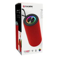 PARLANTE BLUETOOTH 10W RGB/FM/USB/MSD P468R ROJO 