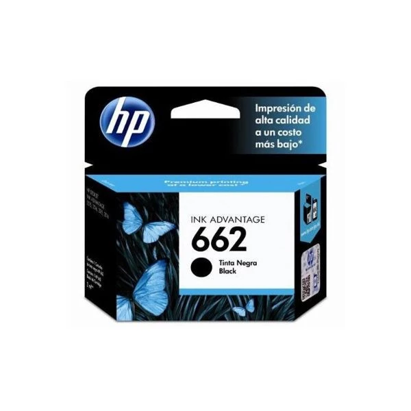 HP 662 - Negro - original - Ink Advantage - cartucho de tinta - para Deskjet 1516, Ink Advantage 15XX, Ink Advantage 35XX, Ink Advantage 4645